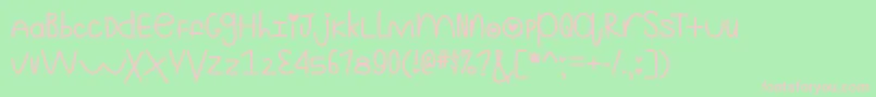 MfStillKindaRidiculous2 Font – Pink Fonts on Green Background