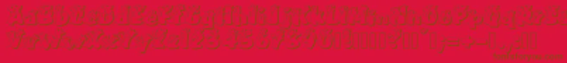 PullstarHolinight Font – Brown Fonts on Red Background