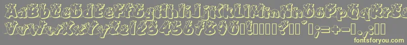 PullstarHolinight Font – Yellow Fonts on Gray Background