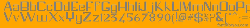 RangerRegular Font – Gray Fonts on Orange Background