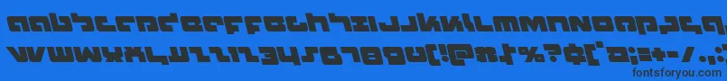 Boomstickleft Font – Black Fonts on Blue Background