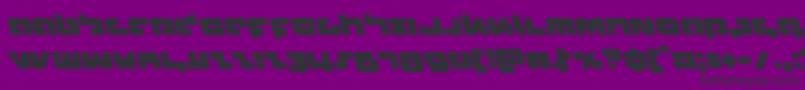 Boomstickleft-fontti – mustat fontit violetilla taustalla