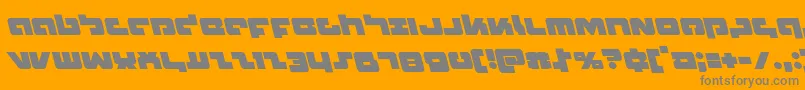 Boomstickleft Font – Gray Fonts on Orange Background