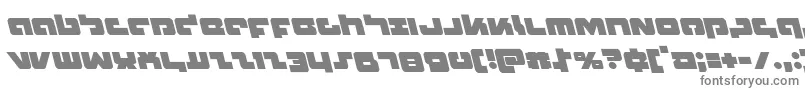 フォントBoomstickleft – 白い背景に灰色の文字