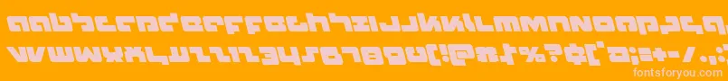 Boomstickleft Font – Pink Fonts on Orange Background