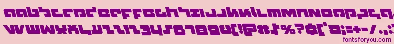 Boomstickleft Font – Purple Fonts on Pink Background