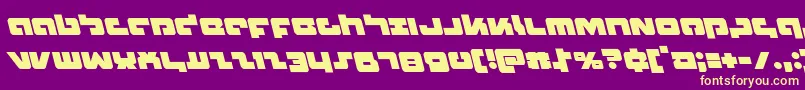 Boomstickleft Font – Yellow Fonts on Purple Background