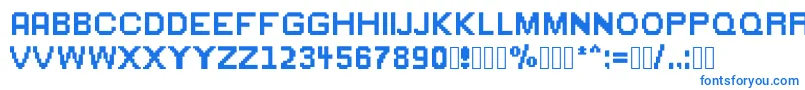 Greenflame Font – Blue Fonts on White Background