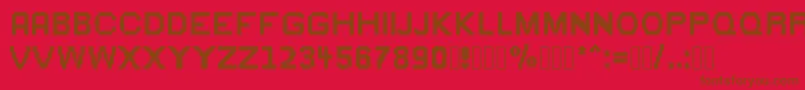 Greenflame Font – Brown Fonts on Red Background