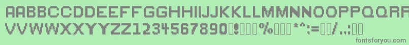 Greenflame Font – Gray Fonts on Green Background