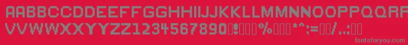 Greenflame Font – Gray Fonts on Red Background