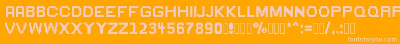 Greenflame Font – Pink Fonts on Orange Background