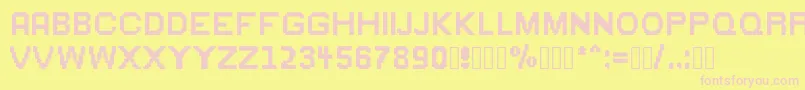 Шрифт Greenflame – розовые шрифты на жёлтом фоне