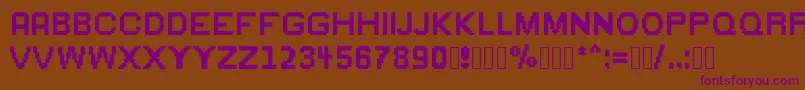 Greenflame Font – Purple Fonts on Brown Background
