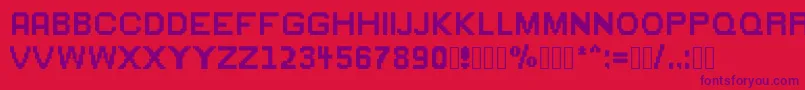 Greenflame Font – Purple Fonts on Red Background