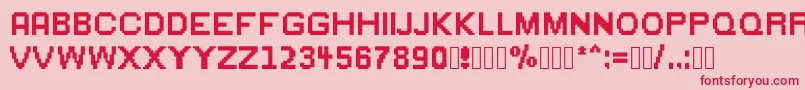 Greenflame Font – Red Fonts on Pink Background