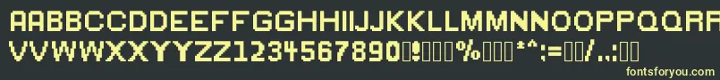 Greenflame Font – Yellow Fonts on Black Background