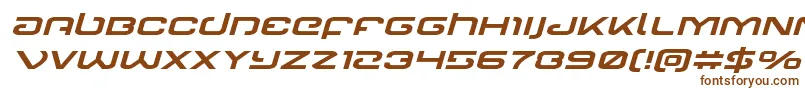 Gunrunnerexpandital Font – Brown Fonts on White Background
