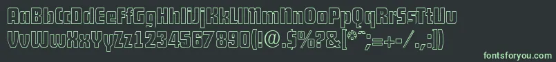fuente DekodisplayopenSerialRegularDb – Fuentes Verdes Sobre Fondo Negro