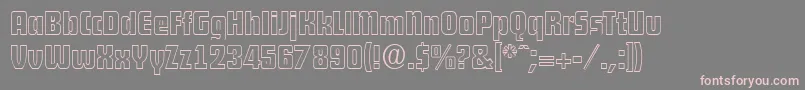 fuente DekodisplayopenSerialRegularDb – Fuentes Rosadas Sobre Fondo Gris