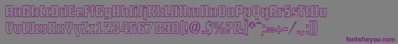 DekodisplayopenSerialRegularDb Font – Purple Fonts on Gray Background