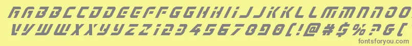 Legiosabinatitleital Font – Gray Fonts on Yellow Background