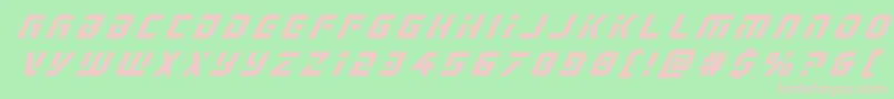 Legiosabinatitleital Font – Pink Fonts on Green Background