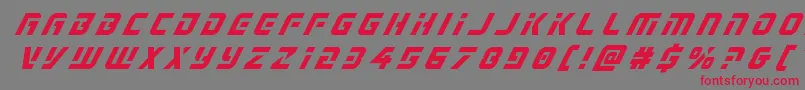 Legiosabinatitleital Font – Red Fonts on Gray Background