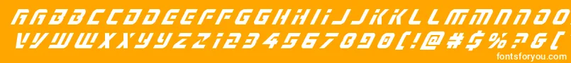 Legiosabinatitleital Font – White Fonts on Orange Background