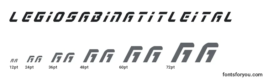 Legiosabinatitleital Font Sizes