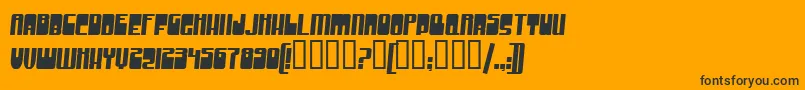 GrooveMachine Font – Black Fonts on Orange Background