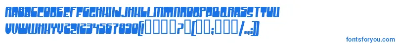 GrooveMachine Font – Blue Fonts on White Background