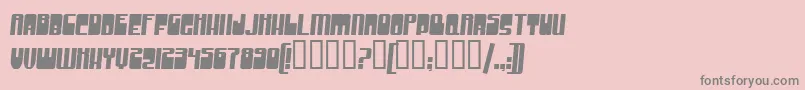 GrooveMachine Font – Gray Fonts on Pink Background