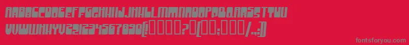 GrooveMachine Font – Gray Fonts on Red Background