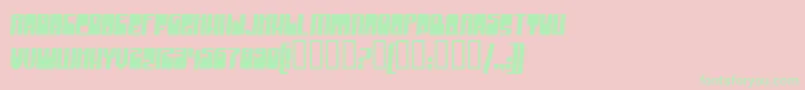 GrooveMachine Font – Green Fonts on Pink Background