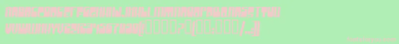 GrooveMachine Font – Pink Fonts on Green Background