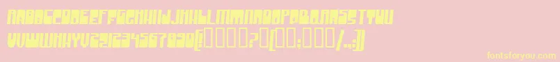 GrooveMachine Font – Yellow Fonts on Pink Background