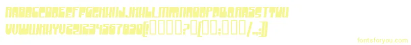 GrooveMachine Font – Yellow Fonts on White Background