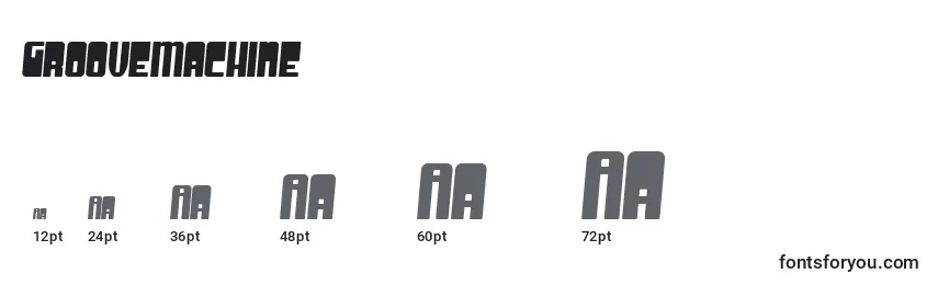 GrooveMachine Font Sizes