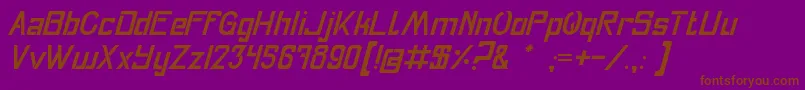 Fly Font – Brown Fonts on Purple Background