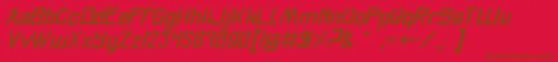 Fly Font – Brown Fonts on Red Background