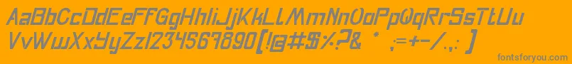 Fly Font – Gray Fonts on Orange Background