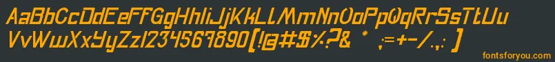 Fly Font – Orange Fonts on Black Background