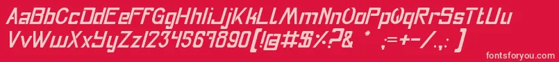 Fly Font – Pink Fonts on Red Background