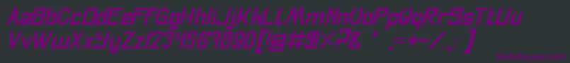 Fly Font – Purple Fonts on Black Background