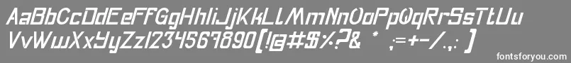 Fly Font – White Fonts on Gray Background