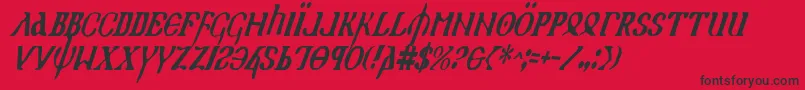 Holyv2ci Font – Black Fonts on Red Background