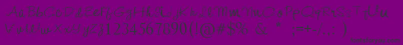 KishoreDistort Font – Black Fonts on Purple Background