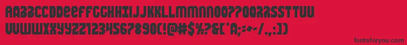 フォントWarnation – 赤い背景に黒い文字
