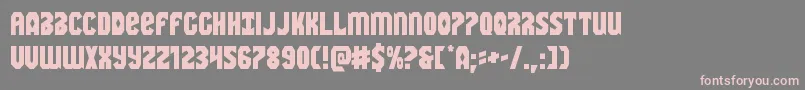 Warnation-fontti – vaaleanpunaiset fontit harmaalla taustalla